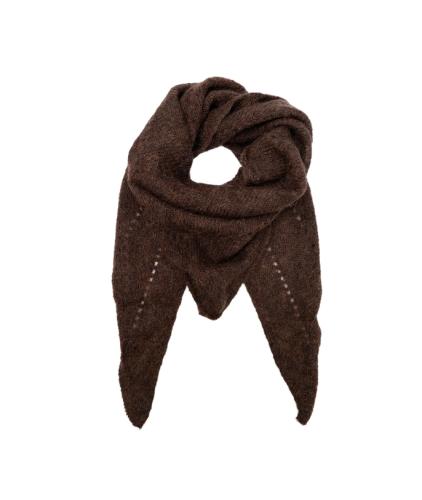(w) Miniscarf Black Colour BCDELL mocca