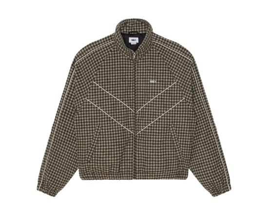 Jacke Obey Leisure stone plaid