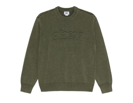Strickpulli Obey Fade Wash Speed chimera